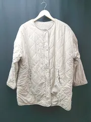 ◇ rectangle レクタングル リバーシブル キルティング ボア 長袖 ブルゾン サイズF ベージュ レディース E  【1308160043530】