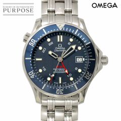 オメガ OMEGA シーマスター プロフェッショナル 300 GMT 2535 80 メンズ 腕時計 デイト ネイビー オートマ 自動巻き 90306713