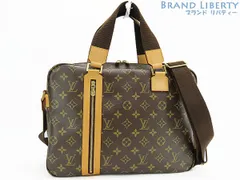 【美品】ルイヴィトン　LOUIS VUITTON　モノグラム　サック ボスフォール　2WAY ビジネスバッグ　ブリーフケース　書類かばん　ハンドバッグ　ショルダーバッグ　ダークブラウン　M40043