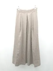 ◇ ◎ ●未使用● crie conforto バックファスナー カジュアル ロング丈 フレア スカート サイズM カーキ レディース E  【1308160049877】