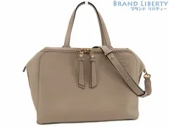 【激レア新品同様】ロエベ　LOEWE　アナグラム　ジッパーバッグ　2WAY ハンドバッグ　ショルダーバッグ　ベージュ　326.30.P10