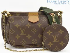 【超美品】ルイヴィトン　LOUIS VUITTON　モノグラム　ミュルティ・ポシェット・アクセソワール　アクセサリーポーチ　ショルダーバッグ　ハンドバッグ　コインケース　M44813