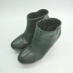 ◇ Vivian ヴィヴィアン サイドファスナー ショート丈 ラウンドトゥ 綺麗め ブーツ サイズLL ブラック レディース E  【1308160052181】