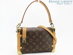 【未使用】ルイヴィトン　LOUIS VUITTON　モノグラム　サイドトランク MM　2WAY ハンドバッグ　斜め掛けショルダーバッグ　ショルダーバッグポーチ　ポシェット　ダークブラウン　M46358