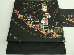 平和屋着物○両面 六通柄袋帯 唐織 本草木染 四季花瑞鳥文 金銀糸 正絹