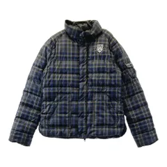 サイズ：1 PEARLY GATES パーリーゲイツ  2WAY リバーシブル ダウンジャケット チェック柄 ネイビー系 [240101596324] ゴルフウェア レディース ストスト