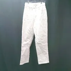 ◇ UNIQLO ユニクロ ストレッチ シンプル オシャレ カジュアル キレイめ デニムパンツ サイズ24 ホワイト レディース E  【1308160060681】