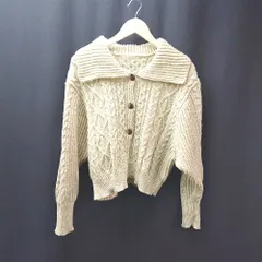 ◇ Birthdayroom ショート丈 ロングカフス くすみカラー 厚手 長袖 カーディガン サイズＭ グリーン レディース E  【1308160058473】