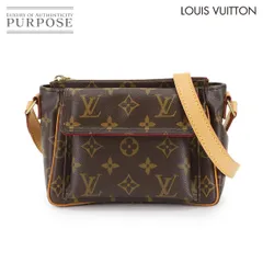 新品同様 ルイ ヴィトン LOUIS VUITTON モノグラム ヴィバシテ PM ショルダー バッグ ブラウン M51165 ゴールド 金具 Viva Cite 90305720