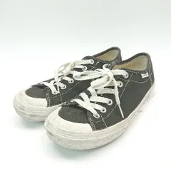 ◇ VANS ヴァンズ カジュアル ローカット レースアップ ブランドロゴ スニーカー サイズ23.5 ブラック レディース E  【1308160066829】