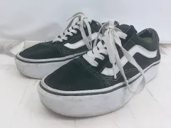 ◇ VANS OLD SKOOL 人気 定番 スケボー スニーカー シューズ サイズ23.0cm ブラック ホワイト系 レディース P  【1308160073643】