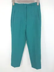 ◇ ZARA ザラ ハイウエスト キレイめカラー テーパード パンツ サイズEUR M USA M MEX 28 グリーン系 レディース P  【1308160073322】