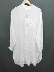 ◇ ◎ ●未使用● classicalelf バンドカラー 長袖 チュニック シャツ ブラウス サイズL オフホワイト レディース P  【1308160075364】