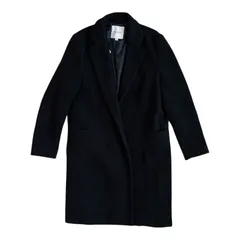 ZK38 URBAN RESEARCH アーバンリサーチ チェスターコート ブラック ウール混 ロング丈 シンプル 定番 メンズ Mサイズ