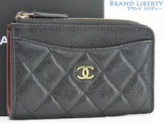 【新古品】シャネル　CHANEL　マトラッセ　ココマーク　キャビアスキン　タイムレスクラシック　フラグメントケース　カードケース　コインケース　コンパクト財布　ブラック ゴールド金具　グレインドカーフスキン　AP3179