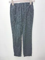 ◇ BEAUTY & YOUTH UNITED ARROWS ピンストライプ ウエストゴム パンツ サイズS ネイビー ホワイト系 レディース P  【1308160080375】