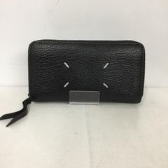 Maison Margiela 長財布 4ステッチ ラウンドジップ 黒 レザー - メルカリ