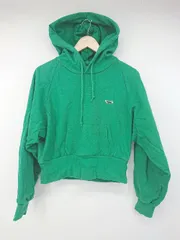 ◇ FREAK'S STORE× TOWNCRAFT FOXロゴ クロップド丈 長袖 プルオーバー パーカー サイズF グリーン系 レディース P  【1308160085004】のサムネイル