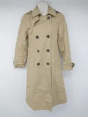 ◇ ◎ B MING by BEAMS ビーミング バイ ビームス シンプル 長袖 トレンチ コート サイズS ベージュ系 レディース P  【1308160085042】