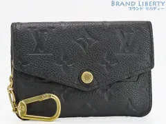 【美品】ルイヴィトン　LOUIS VUITTON　モノグラムアンプラント　ポシェット クレ　キーリング付 コインケース　小銭入れ　コンパクト財布　ノワール ブラック　M60633