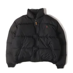 POLO Ralph Lauren ポロ ラルフローレン ジャケット ブラック 黒 サイズ:M | 90s ワンポイント ポニー刺繡 ダウンジャケット | 90年代 古着 ヴィンテージ | アウター ブルゾン【メンズ】【中古】