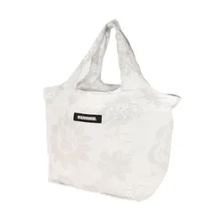 【美品】NEIGHBORHOOD ネイバーフッド バッグ | 21SS フラワー柄 巾着 トートバッグ (TOTE. OHANA / C-LUGGAGE) | ホワイト グレー | ブランド カバン【メンズ】【中古】