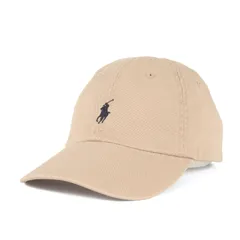 【美品】POLO Ralph Lauren ポロ ラルフローレン キャップ サイズ:ONE SIZE | 現行モデル | コットンチノ 6パネルキャップ (CLS SPRT CAP) | ベージュ | ブランド 帽子【メンズ】【中古】