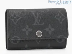 【美品】ルイヴィトン　LOUIS VUITTON　モノグラム エクリプス　ミュルティクレ 6　6連 キーケース　キーリング　キーホルダー　ノワール  ブラック　M82603