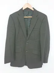 ◇ D'URBAN ダーバン シャドウストライプ 長袖 テーラード ジャケット サイズ94Y6 ブラック メンズ P  【1308240003621】