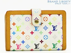 【美品】ルイヴィトン　LOUIS VUITTON　モノグラムマルチカラー　ポルトフォイユ ビエ ヴィエノワ　がま口 二つ折り財布　コンパクト財布　ブロン　M92987