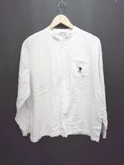 ◇ U.S.POLO ASSN ユーエスポロアッスン ロゴ 刺繍 シンプル 長袖 Tシャツ カットソー サイズM オフホワイト レディース P  【1308240004222】