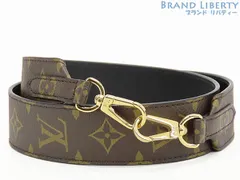 【未使用】ルイヴィトン LOUIS VUITTON　モノグラム　ショルダーストラップ　調節不可　ノワール ブラック ブラウン　J02288