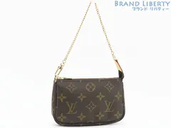 【未使用】ルイヴィトン　LOUIS VUITTON　モノグラム　ミニ ポシェット アクセソワール　アクセサリーポーチ　ハンドポーチ　ダークブラウン　M58009