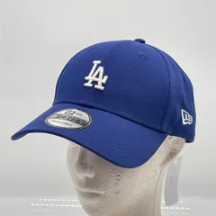 KO3701□NEW ERA 9FORTY キャップ ドジャース LAロゴ 小さめロゴ ネイビー アジャスタブル