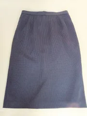 スカート　ブルー×ホワイトドット　サイズ13号【中古品】