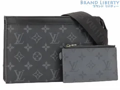 【新品同様】ルイヴィトン　LOUIS VUITTON　モノグラム エクリプス　ガストン ウェアラブル ウォレット　2WAY 斜め掛け ショルダーバッグ　ボディバッグ　クラッチバッグ　セカンドバッグ　ポシェット　ポーチ　ブラック　M81124