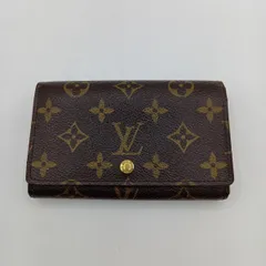 ◎◎LOUIS VUITTON ルイヴィトン モノグラム ポルト モネ・ビエ トレゾール 2つ折り財布 M61730 ブラウン