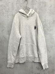 POLO RALPH LAUREN ポロ ラルフローレン ポロベア 刺繍 プルオーバー パーカー sizeM/175/96A/杢グレー ■■◎メンズ