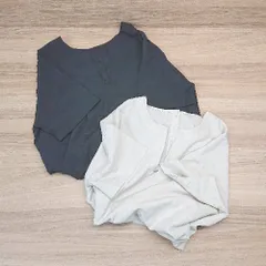 ◇ 《 classicalelf まとめ売り２点セット サイズM ブラック アイボリー カットソー シャツ レディース 》 E  【1308290001646】