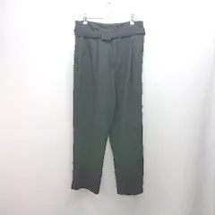 ◇ ◎ ZARA ザラ カジュアル シンプル ワンタック センタープレス パンツ サイズL ブラック レディース E  【1308290001547】