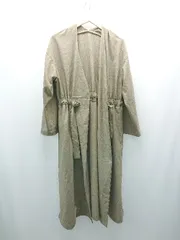 ◇ KBF URBAN RESEARCH カジュアル シンプル 無地 薄手 長袖 ロングコート サイズONE ライトグリーン レディース E  【1308290002568】