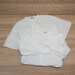 ◇ 《 Samansa Mos2 まとめ売り２点セット サイズ混合 ホワイト フリル シャツ ブラウス レディース 》 E  【1308290002193】