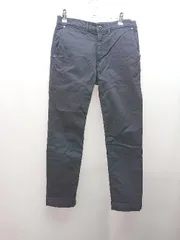 ◇ D.M.G. ドミンゴ フロントファスナー カジュアル シンプル ストレートパンツ サイズS ネイビー レディース E  【1308290003121】