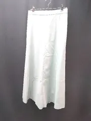 ◇ ◎ ●未使用● ROPE PICNIC バックウエストゴム 合成皮革 ロング フレア スカート サイズ40 ブルー レディース E  【1308290003800】