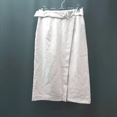 ◇ ◎ AG by aquagirl バックウエストゴム ファスナー 裏地あり ロング タイト スカート サイズM ピンク レディース E  【1308290003381】