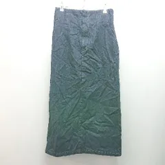 ◇ apres jour ウエストゴム ステッチ ジップアップ シンプル ロング丈 タイト スカート サイズLL ネイビー レディース E  【1308290006306】