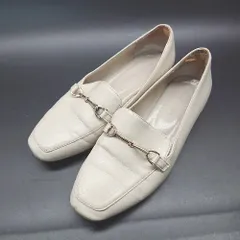 ◇ oriental traffic ローファー スリッポン ビットモチーフ ゴールド シューズ サイズ37 ベージュ レディース E  【1308290009598】