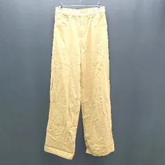 ◇ MARNI ファスナーあり 無地 カジュアル おしゃれ ストレートパンツ サイズ24 イエロー メンズ E  【1308290011317】