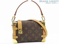 【新品同様】ルイヴィトン　LOUIS VUITTON　モノグラム　サイドトランク PM　2WAY ハンドバッグ　斜め掛けショルダーバッグ　ショルダーポーチ　ポシェット　ダークブラウン　M46815
