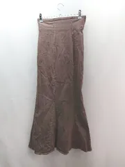 ◇ COCO DEAL ココ ディール バックスリット シンプル 綺麗め ロング マーメイド スカート サイズ1 ブラウン レディース E  【1308290013311】